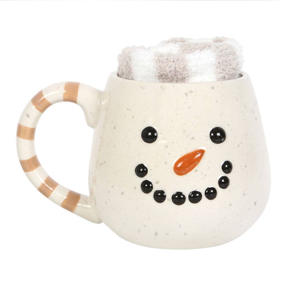 PRE ORDER SNOWMAN CHRISTMAS MUG & SOCKS SET