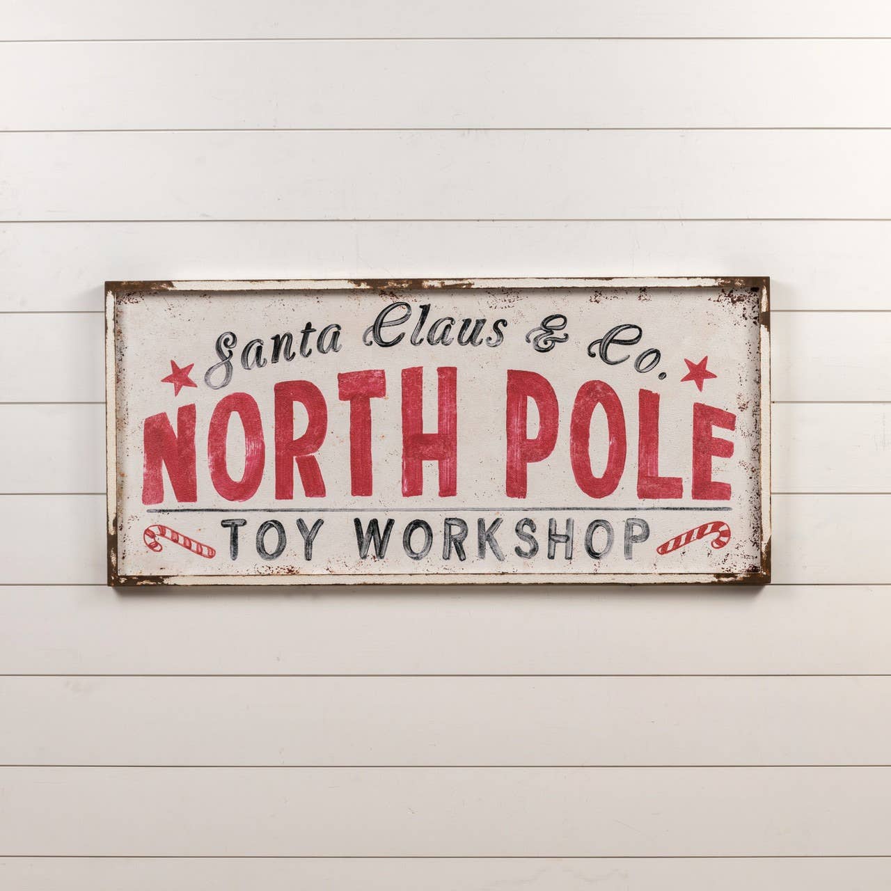 NORTH POLE TOY WORKSHOP SIGN