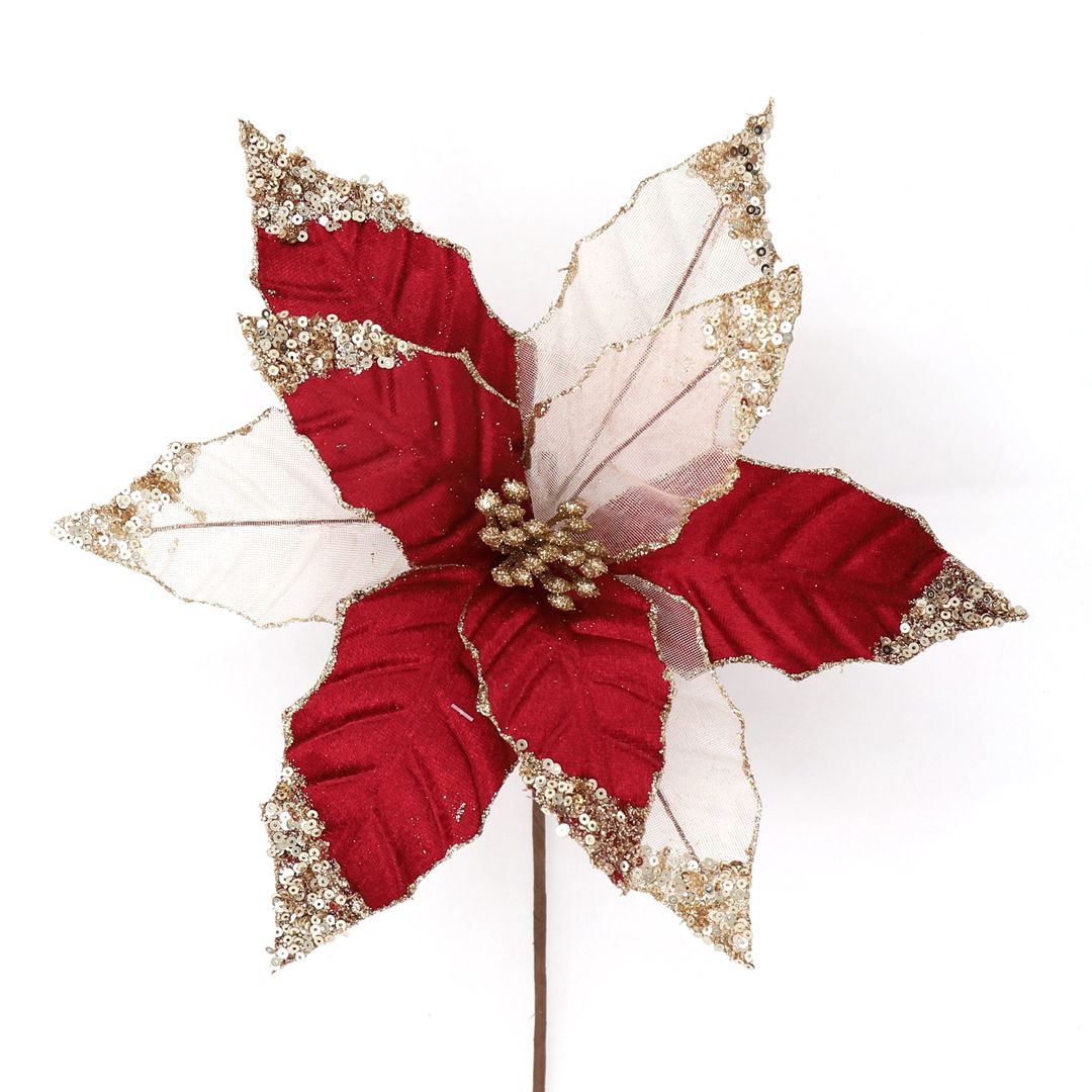 RED IVORY POINSETTIA