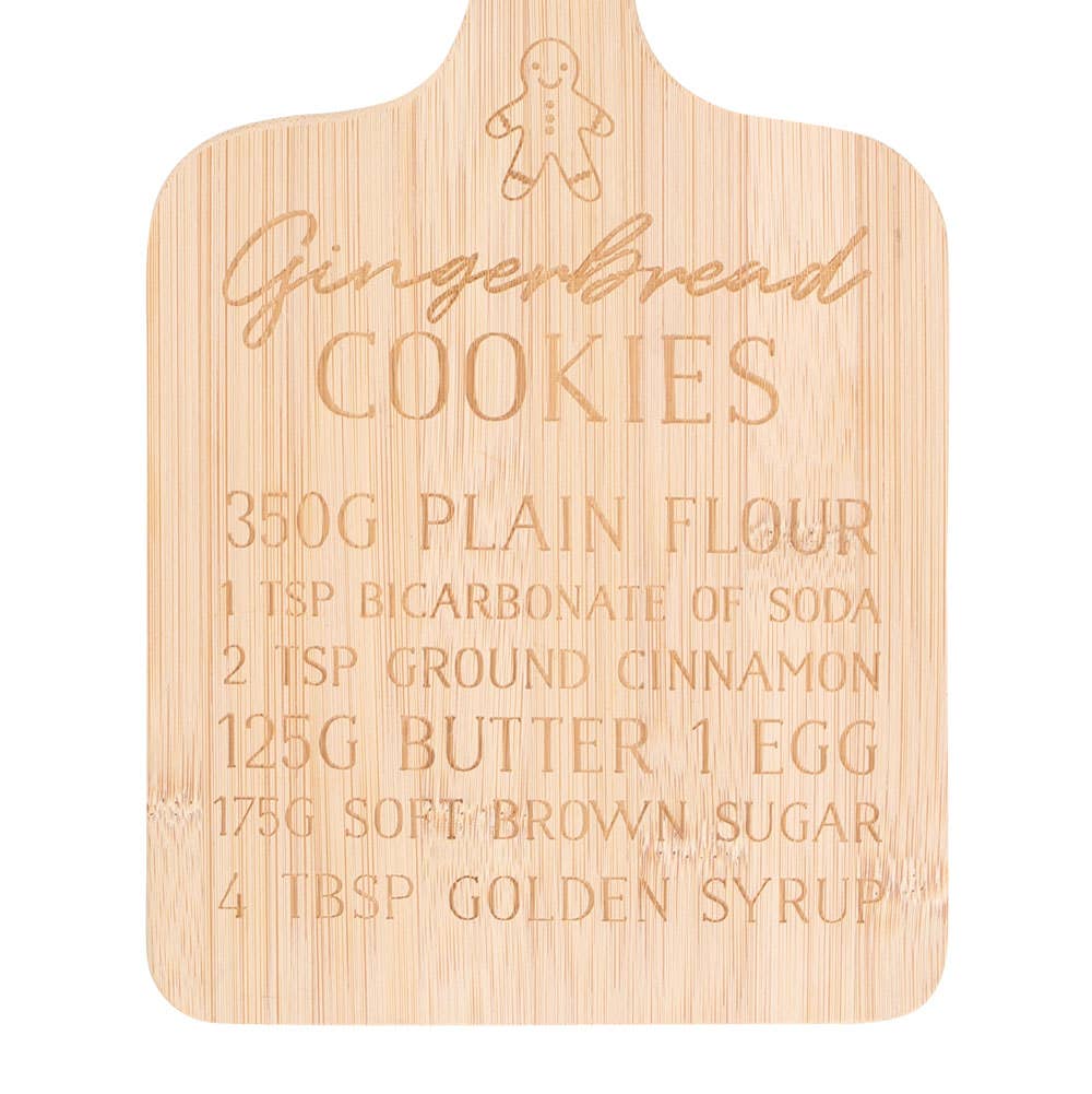 GINGERBREAD COOKIES BAMBOO SERVING BOARD