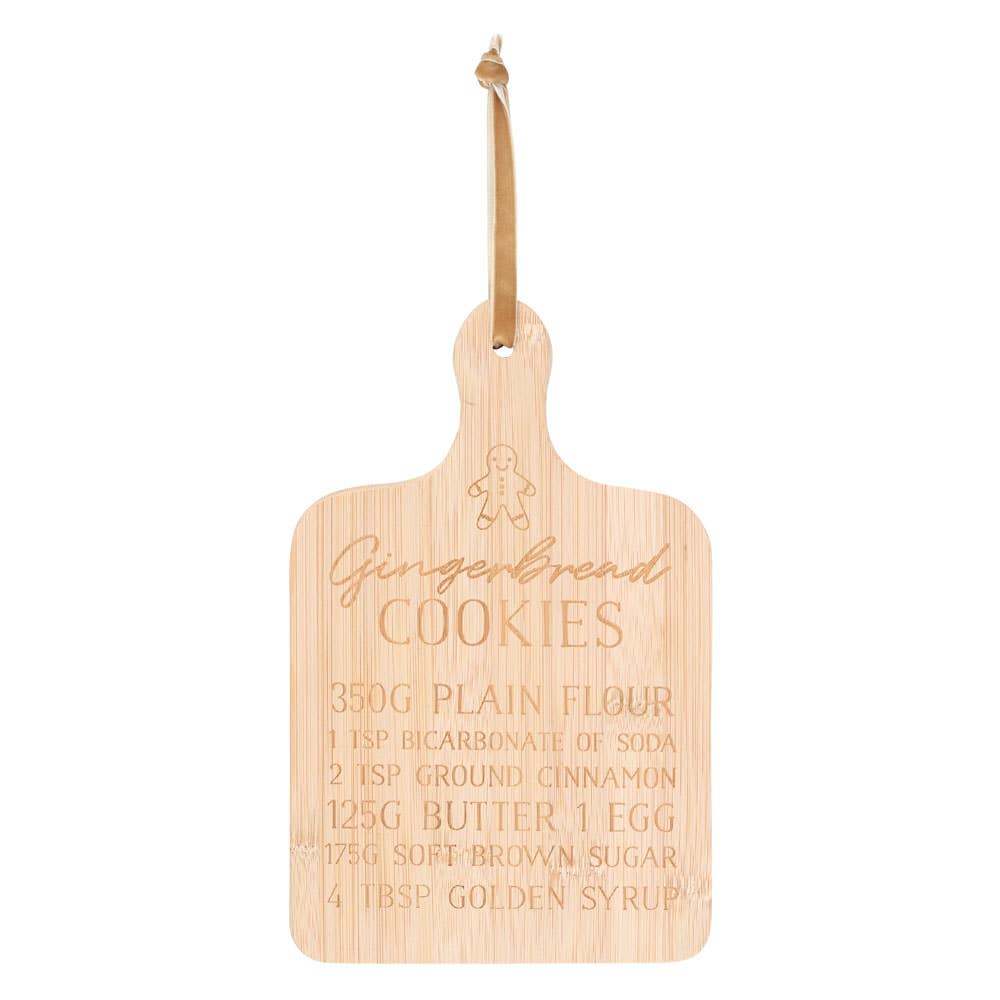 GINGERBREAD COOKIES BAMBOO SERVING BOARD