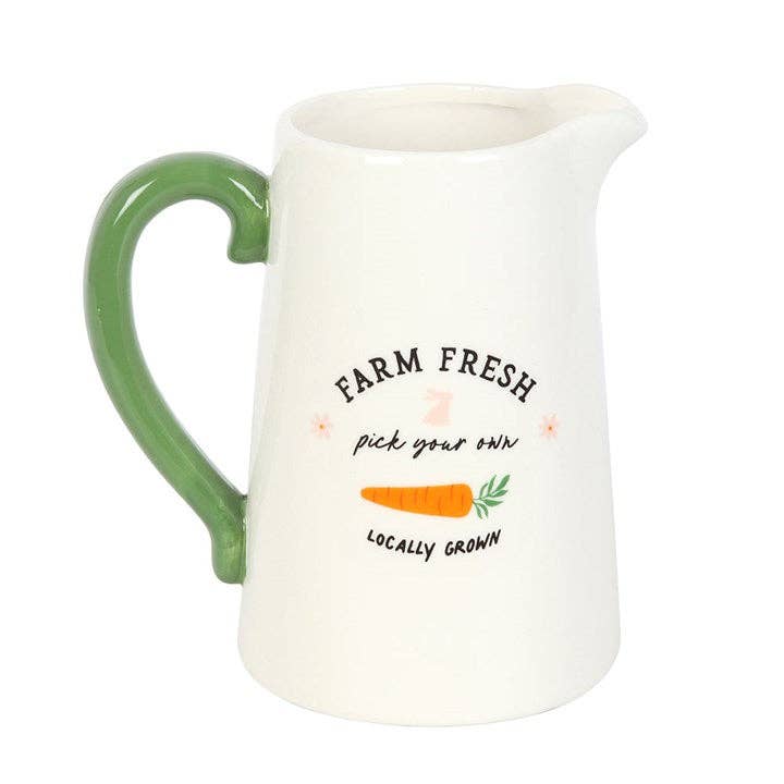 FARM FRESH CARROT PATCH FLOWER JUG