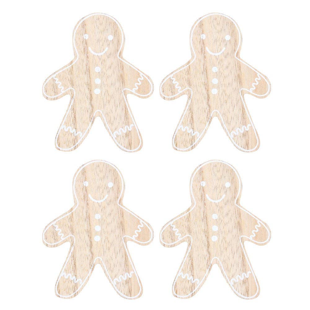 GINGERBREAD MAN COASTER SET