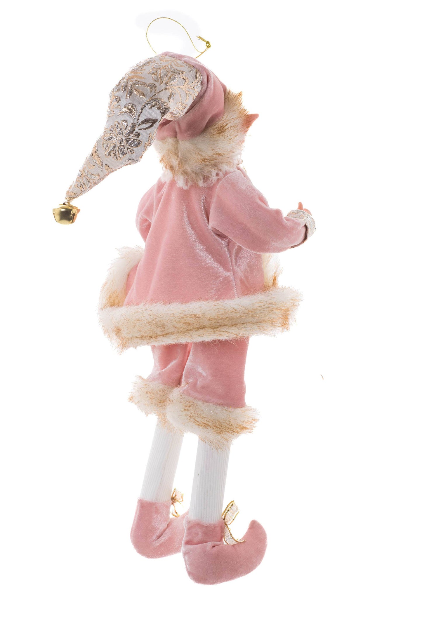 PINK HANGABLE DAPPER ELF 45CM