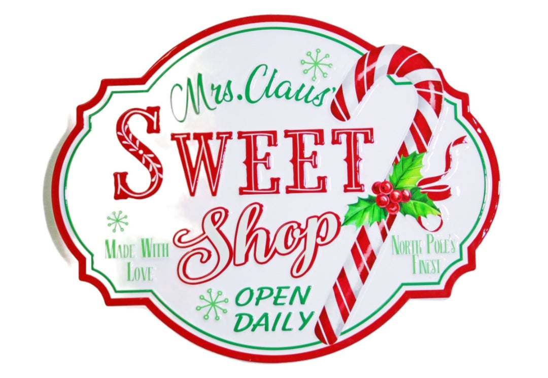 MRS CLAUSE SWEET SHOP SIGN