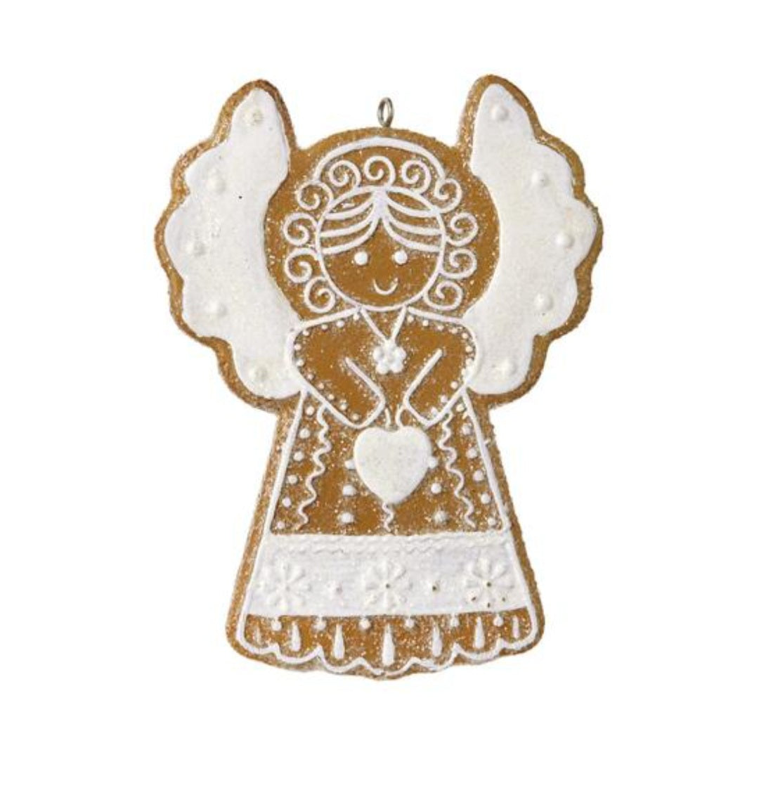 RAZ GINGERBREAD ANGEL HANGING ORNAMENT