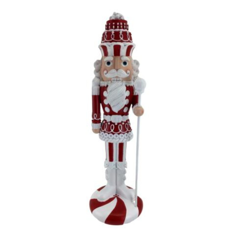 RED WHITE NUTCRACKER 55CM