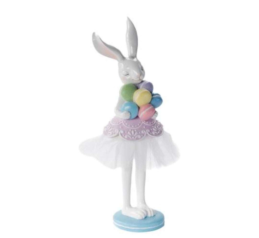 BUNNY WITH PASTEL MACARONS