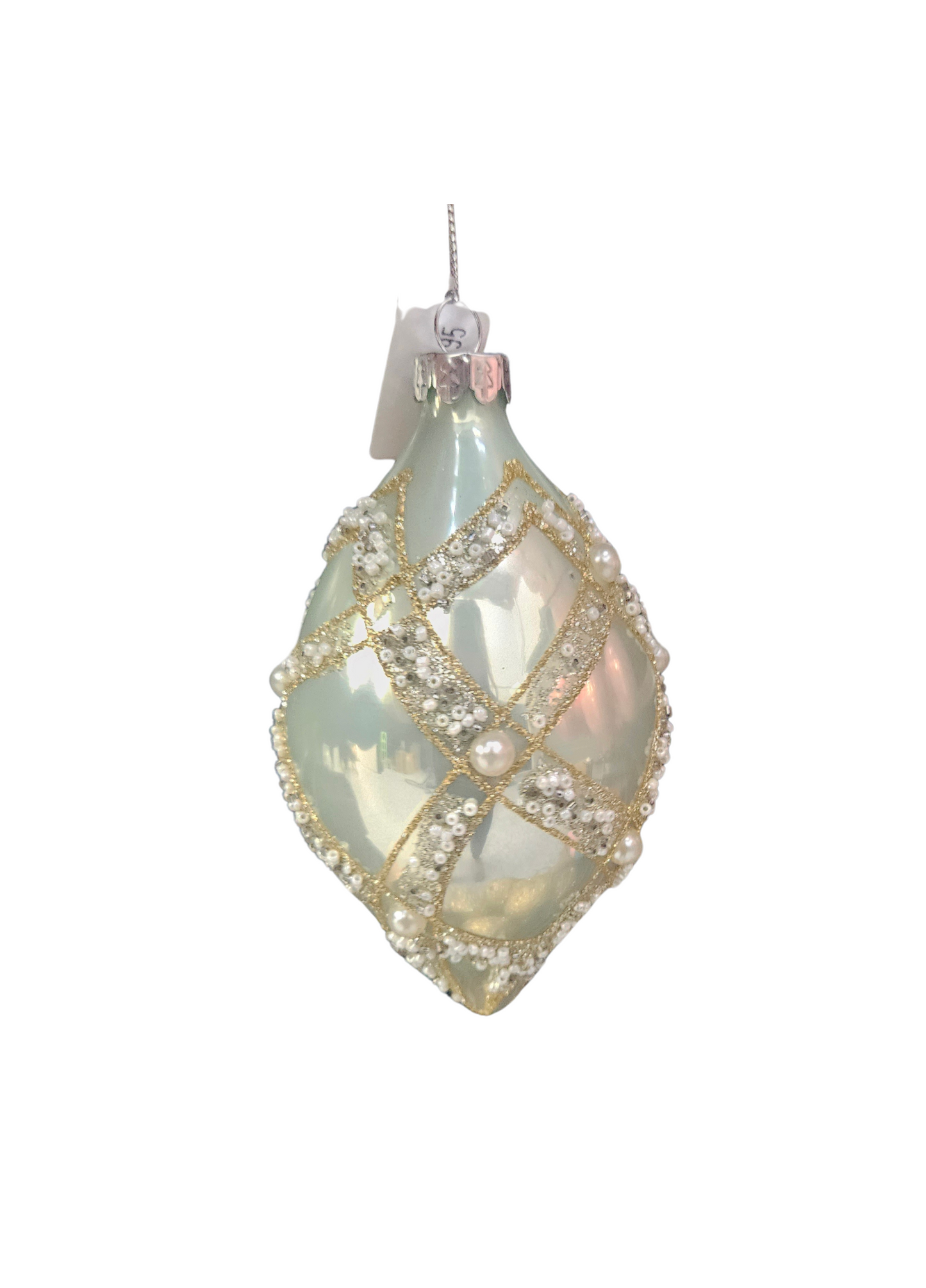 SAGE MIRRORED HARLEQUIN LONG DROP HANGING