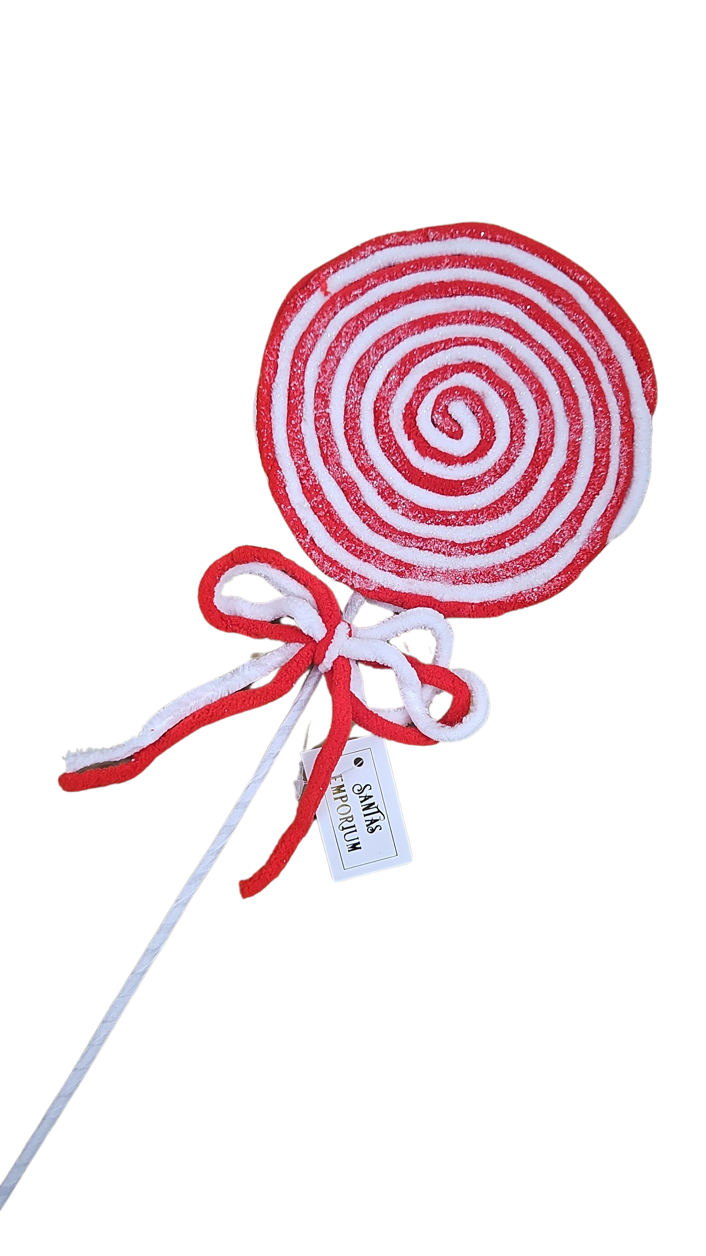 RED/WHITE CANDY LOLLIPOP PICK