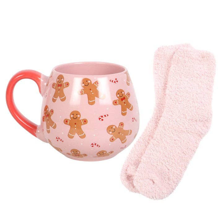 GINGERBREAD MUG & SOCKS SET