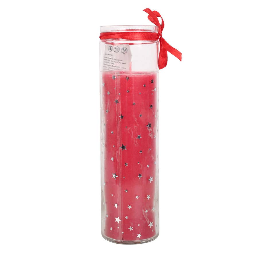 RED VANILLA CHRISTMAS ADVENT TUBE CANDLE