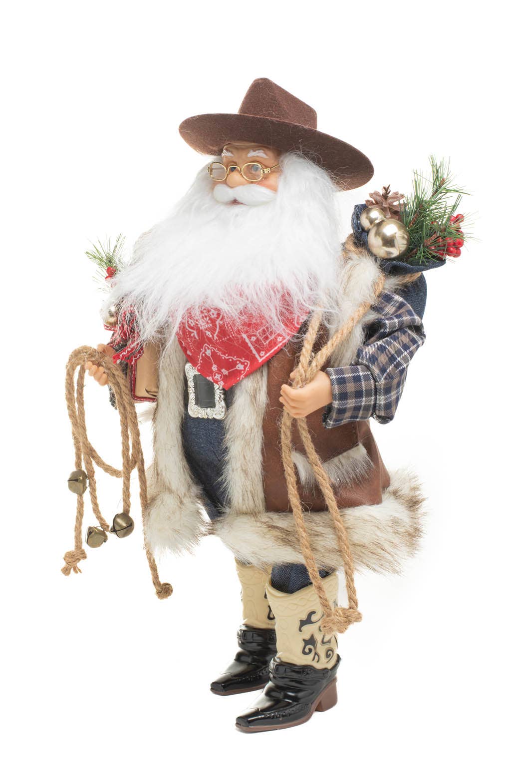 BROWN WESTERN SANTA