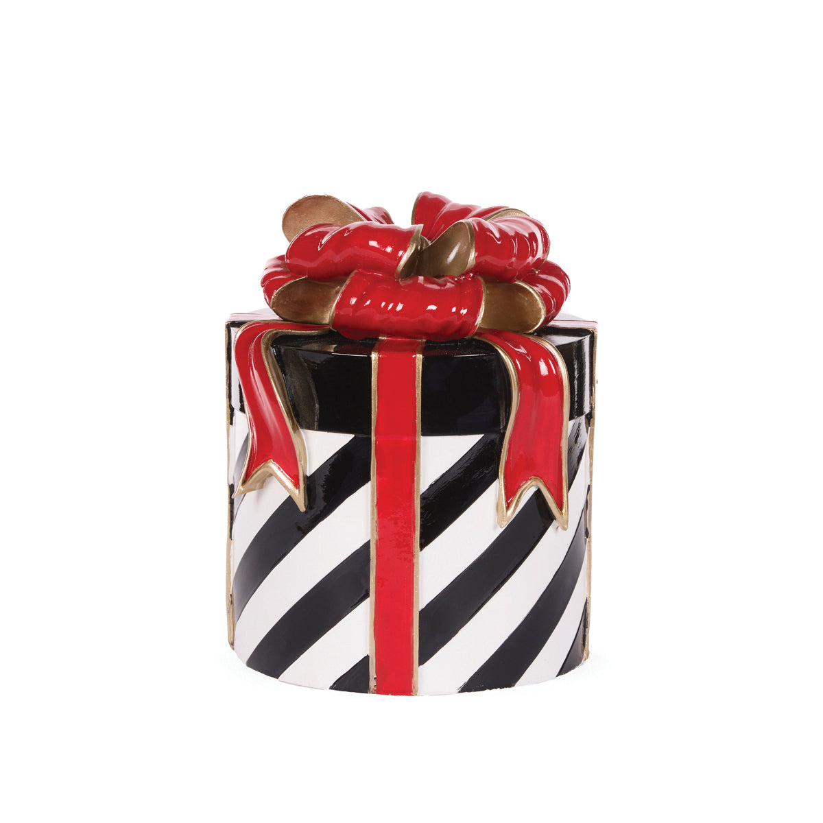 PRE ORDER 25.5CM BLACK STRIPED PRESENT