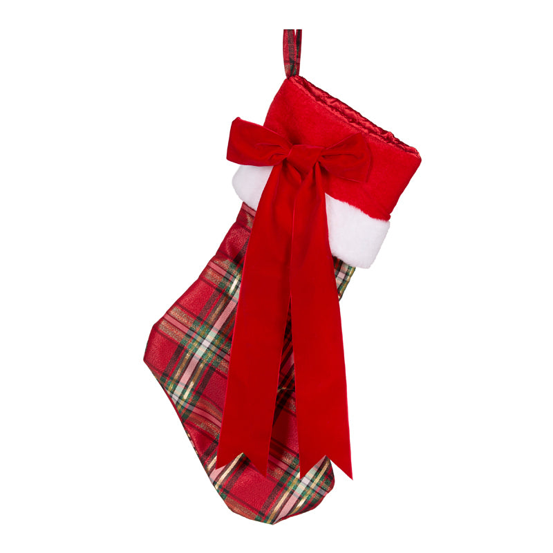 PRE ORDER RED TARTAN STOCKING