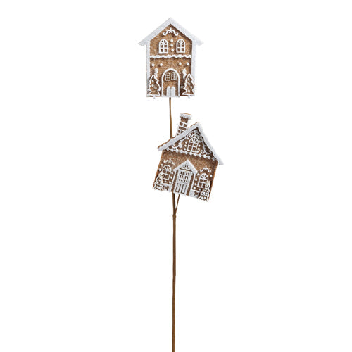 RAZ GINGERBREAD HOUSE SPRAY