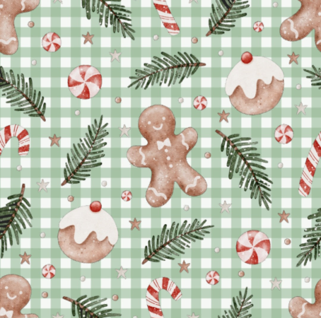 SAGE GINGERBREAD GIFT WRAP
