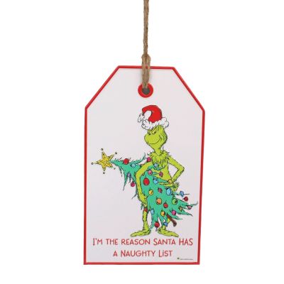 PRE ORDER DOOR HANGER SIGN SANTA NAUGHTY