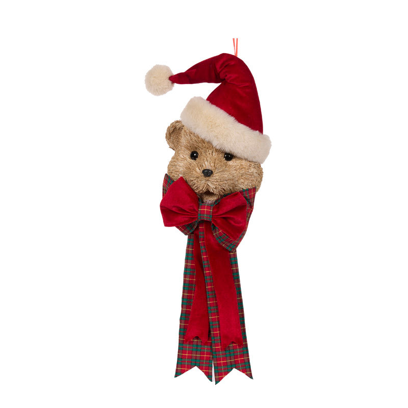 PRE ORDER PAPA TARTAN TEDDY FACE HANGING