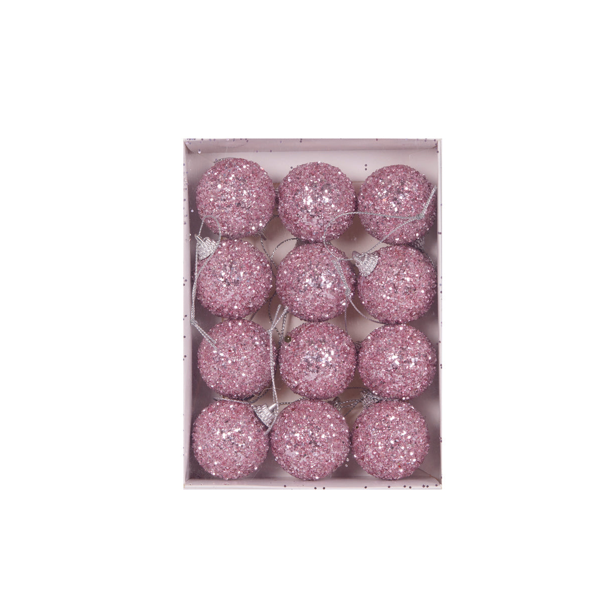 PRE ORDER MINI PINK SUGAR BAUBLES 12PK