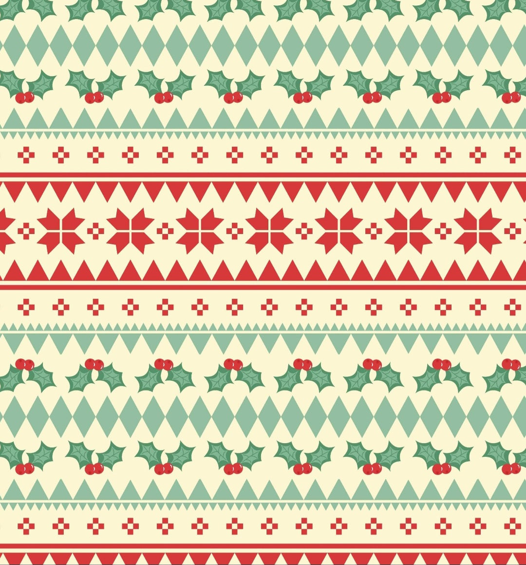 VINTAGE FAIR ISLE GIFT WRAP