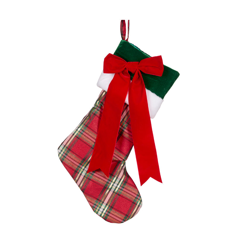 PRE ORDER GREEN TARTAN STOCKING