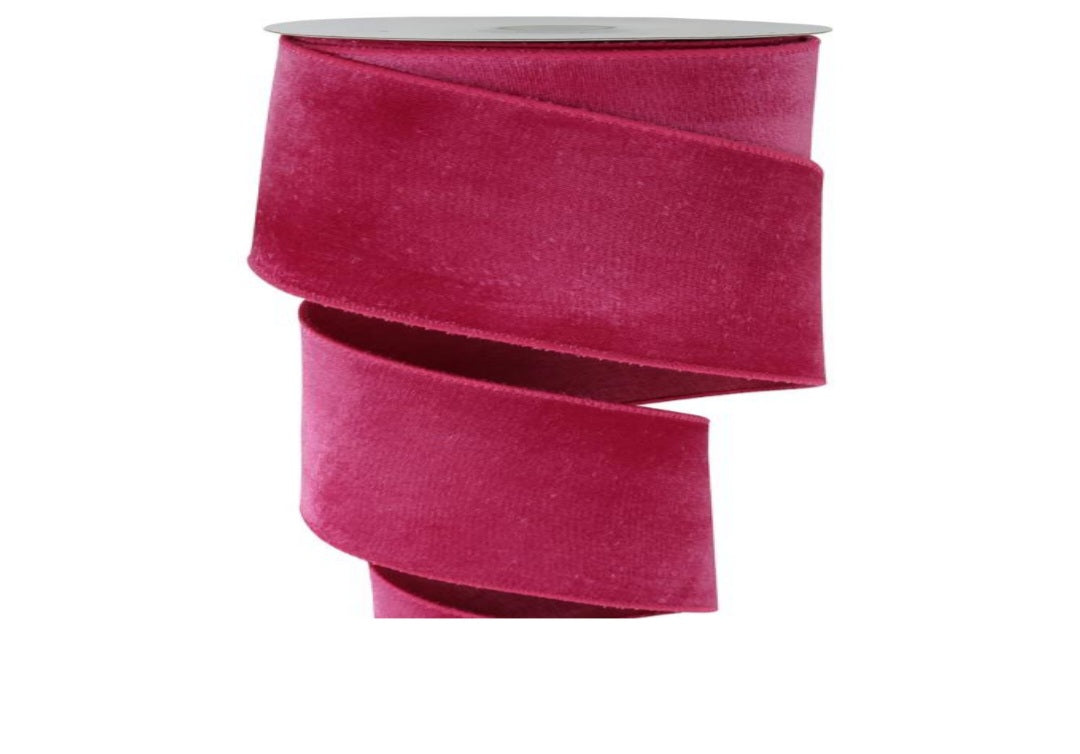 9.14M PINK VELVET RIBBON