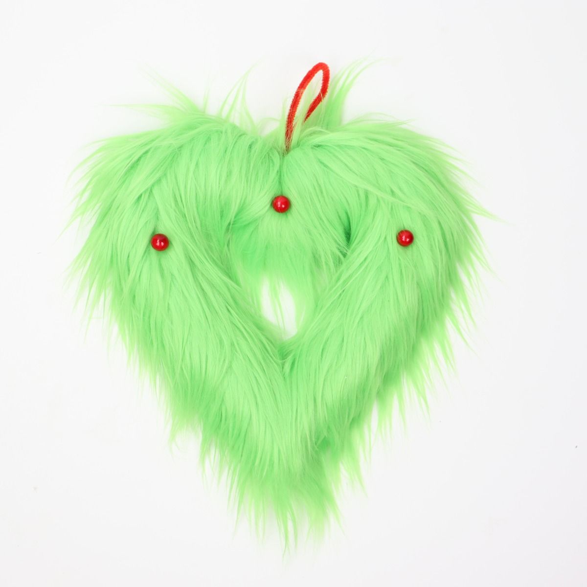 PRE ORDER GREEN GRINCH FLUFFY HEART