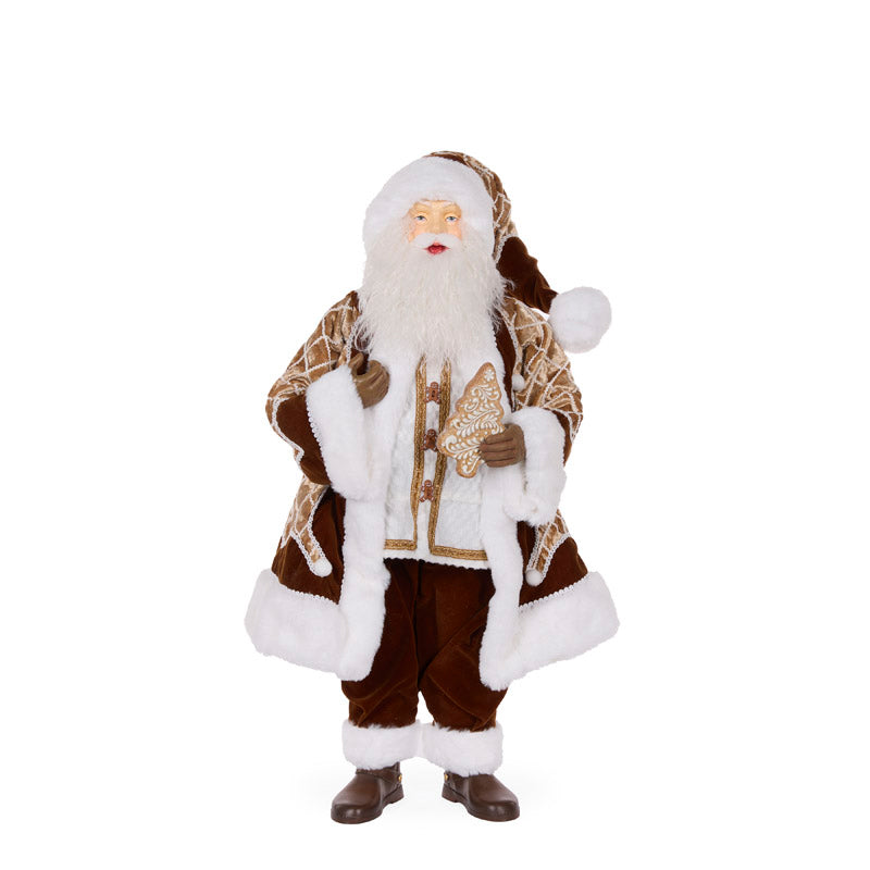 PRE ORDER GINGERBREAD FABRIC MR CLAUS