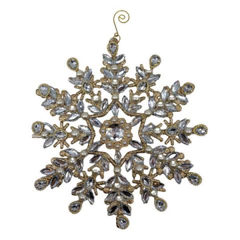 30CM CRYSTAL SNOWFLAKE HANGING