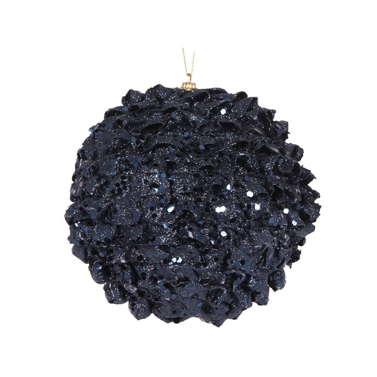 PRE ORDER XL NAVY RUFFLES BAUBLE HANGING