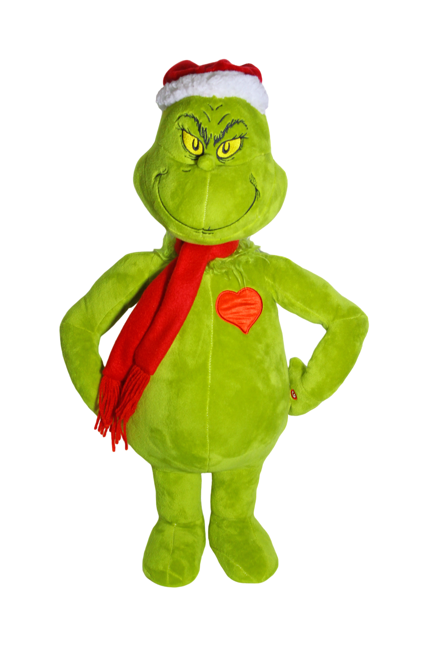 PRE ORDER DOOR GREETER GRINCH WITH LIGHT UP HEART