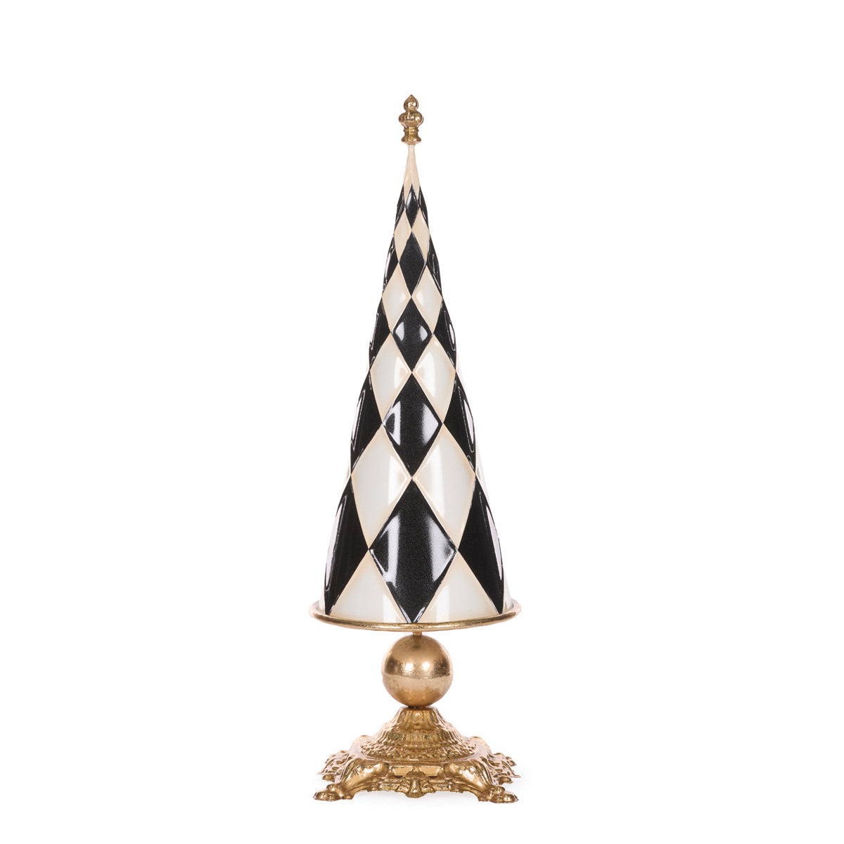 PRE ORDER 55.6CM BLACK AND GOLD HARLEQUIN TREE