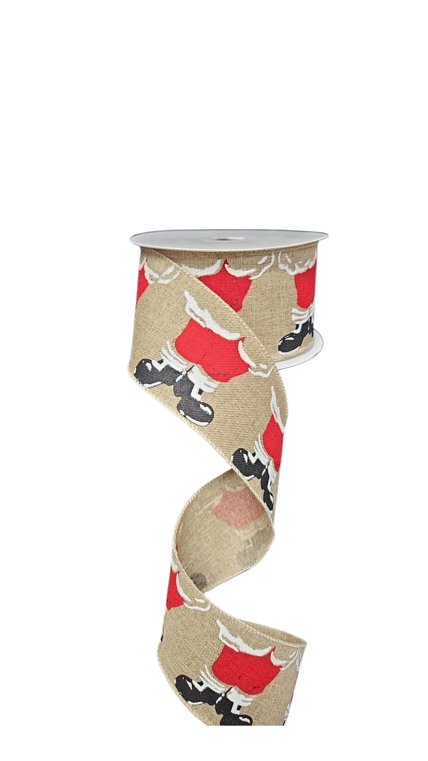 9.14M SANTA BOOTS RIBBON