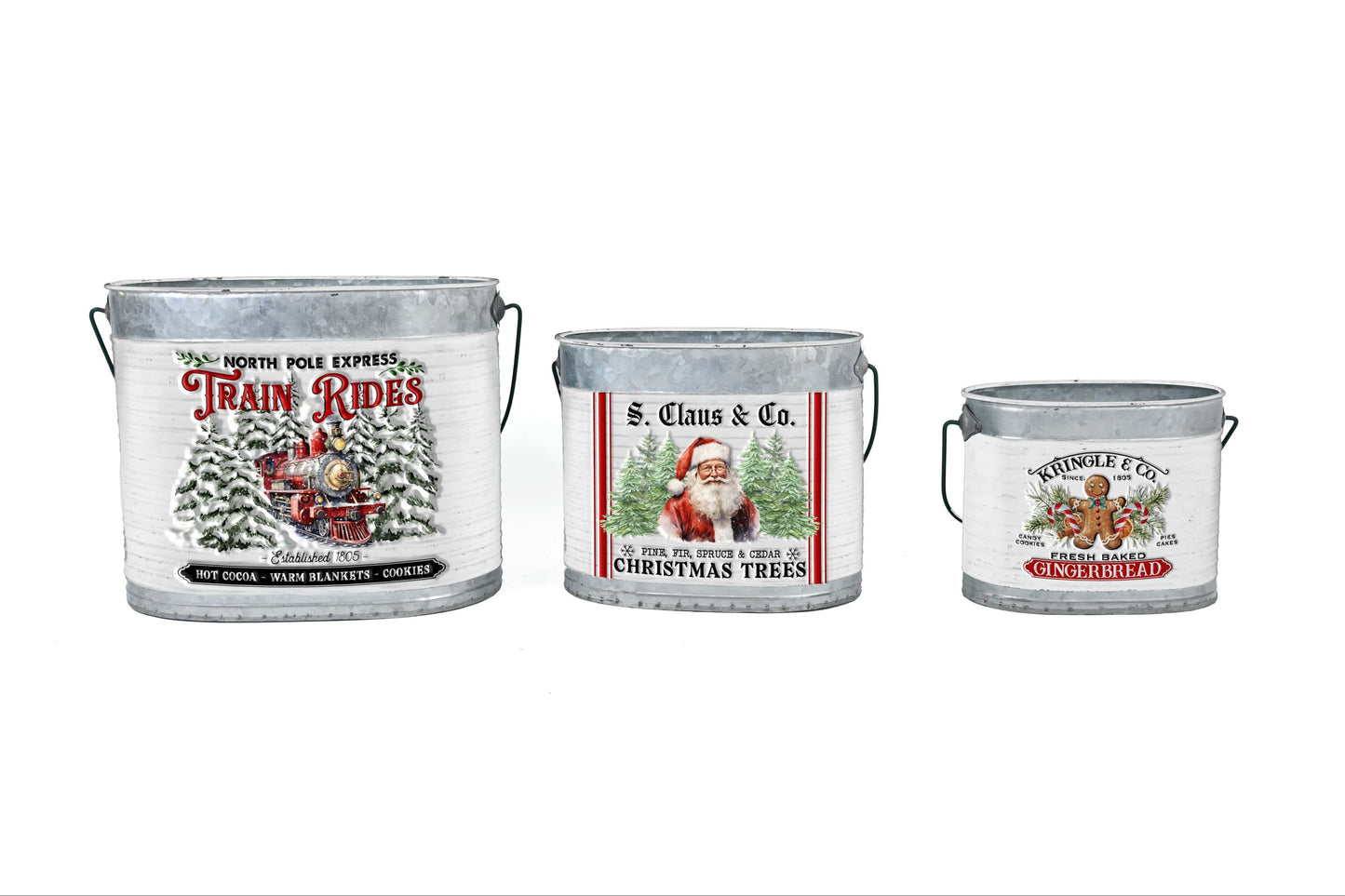 PRE ORDER S/3 METAL BUCKETS