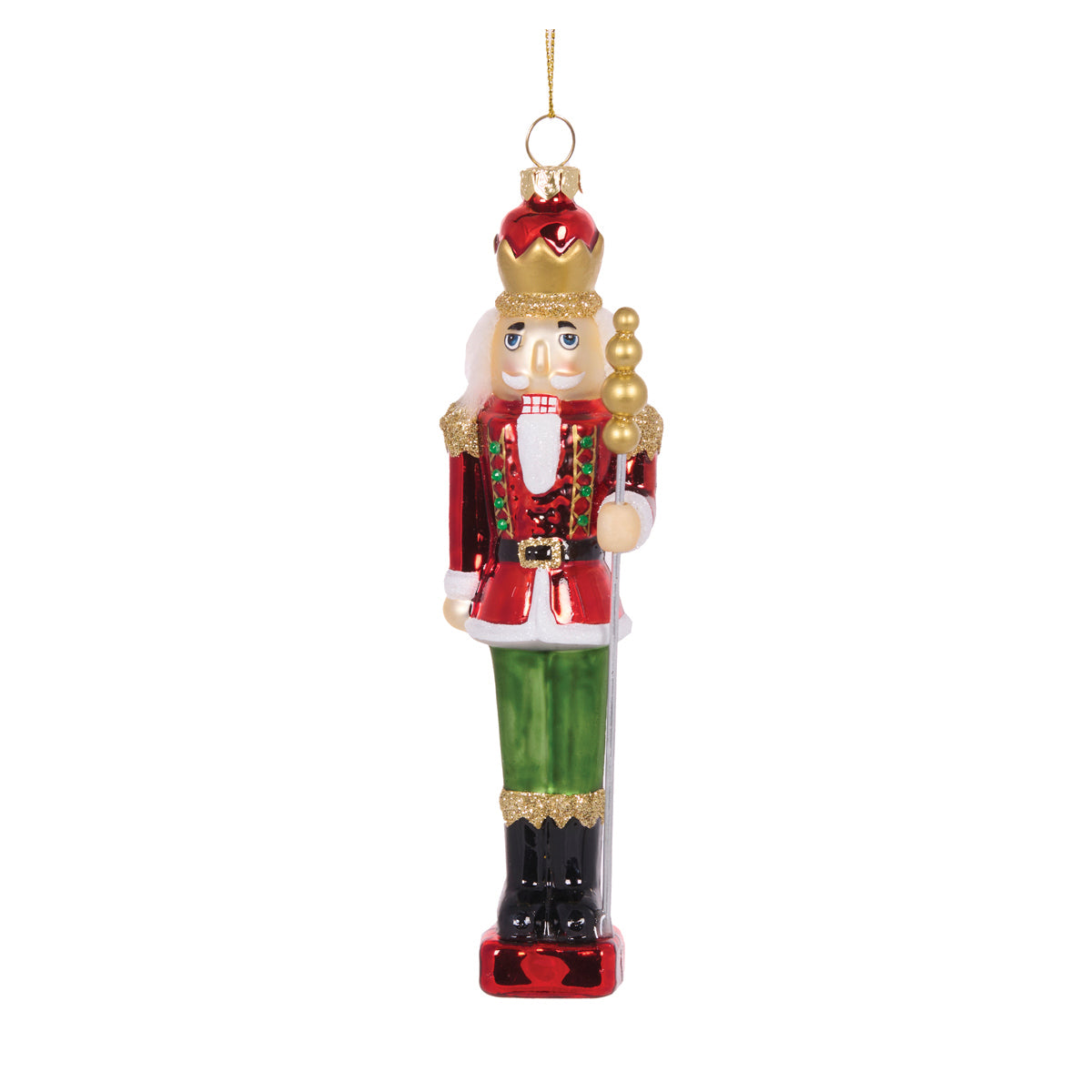 PRE ORDER TRADITIONAL NUTCRACKER WITH STAFF HANGING
