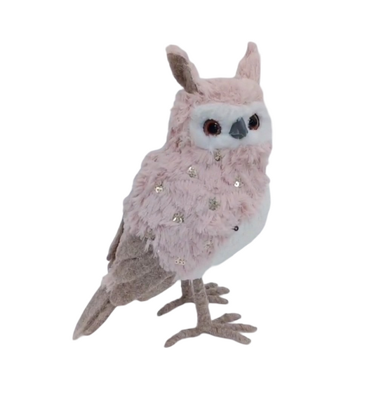 PINK SEQUIN OWL