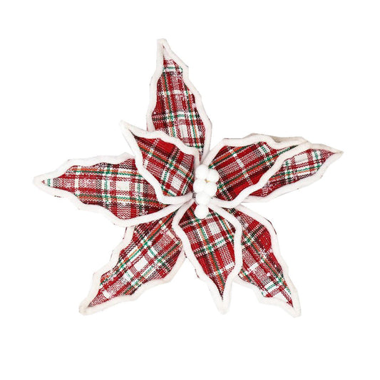 VINTAGE PLAID POINSETTIA
