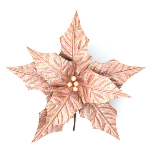 ROSE GOLD SHIMMER POINSETTIA
