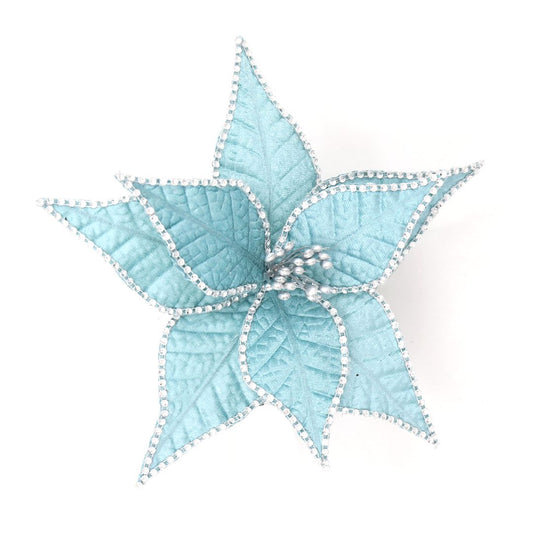 LIGHT BLUE SILVER JEWEL POINSETTIA