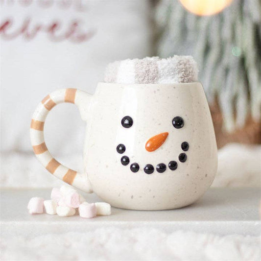 PRE ORDER SNOWMAN CHRISTMAS MUG & SOCKS SET