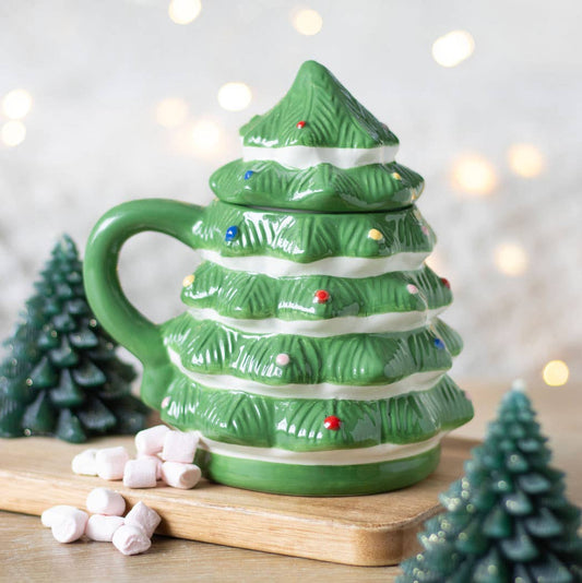 GREEN CHRISTMAS TREE MUG