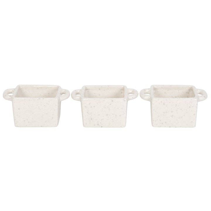 SET OF 3 CERAMIC CHRISTMAS SNACK BOWLS