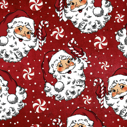 RED VINTAGE SANTA GIFT WRAP
