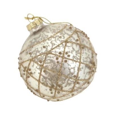 SILVER GOLD BALL HANGING