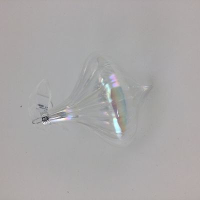 CLEAR GLASS ORNAMENT HANGING