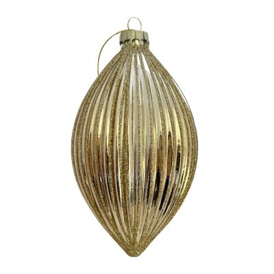 GOLD STRIPED LONG DROP HANGING