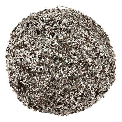20CM CHAMPAGNE GLITTER BALL