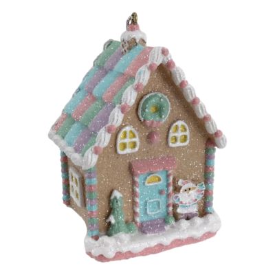 9CM PASTEL GINGERBREAD HOUSE HANGING