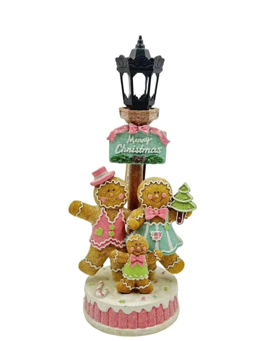 LED GINGERBREAD LAMP POST PASTEL